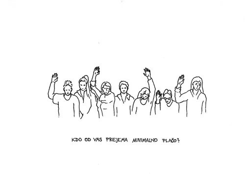 Which of you earns the minimum wage?