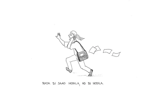 I would just like to walk when I walk