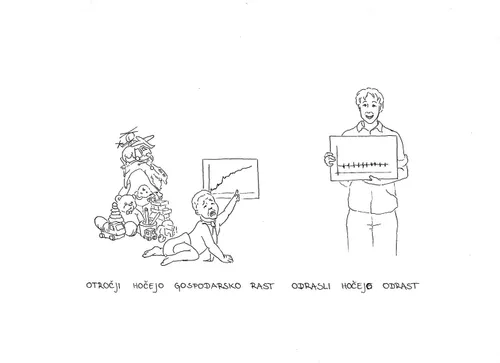 Childish people want economic growth, adults want degrowth