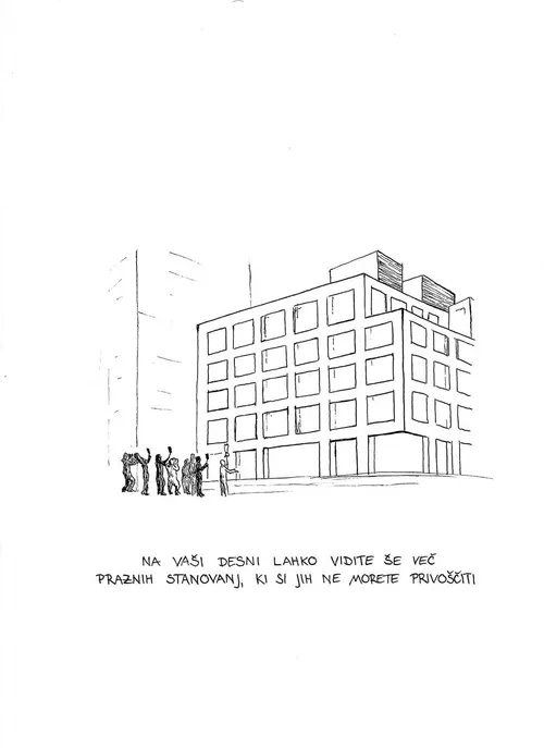 To your right you can observe even more empty apartments that you can't afford